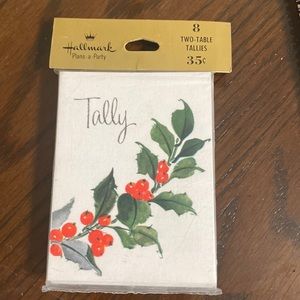 Vintage Halmark bridge two - table tallies 8 new in package